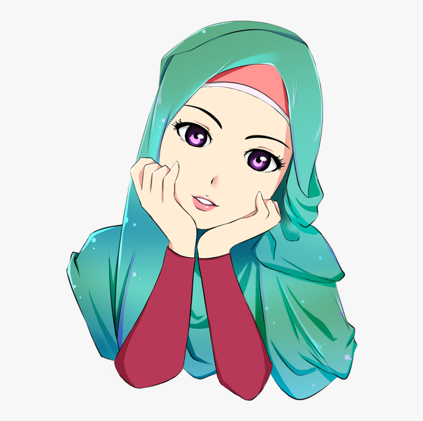  Hijab  Drawing Muslim Cartoon Islam Hq Image Free Png 