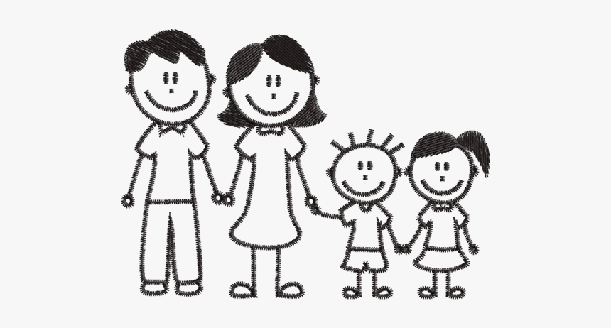 Clip Art Matriz De Bordado Gr - Bonequinhos Familia Png, Transparent Png, Free Download