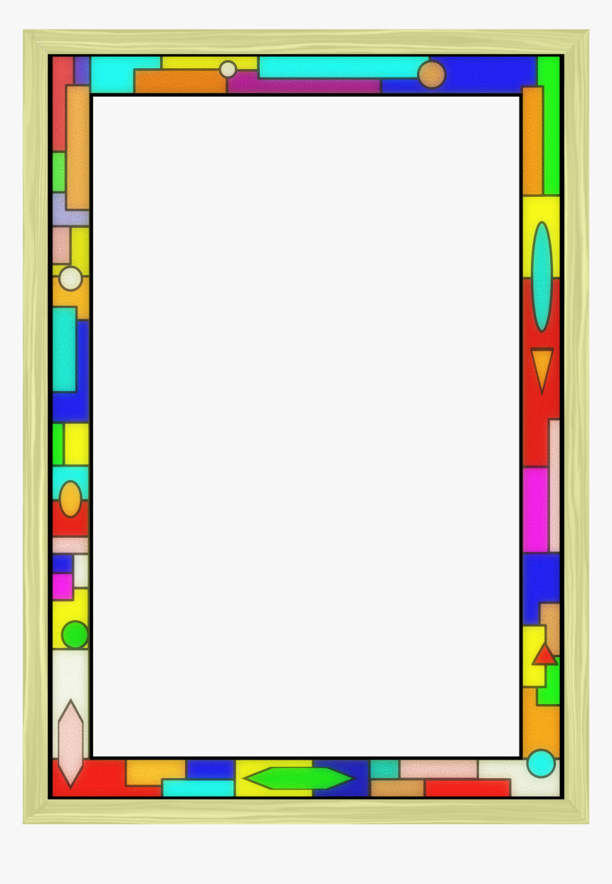 Stained Glass Border 02 By Arvin61r58 Borders For Paper, - Border Colorful Transparent, HD Png Download, Free Download