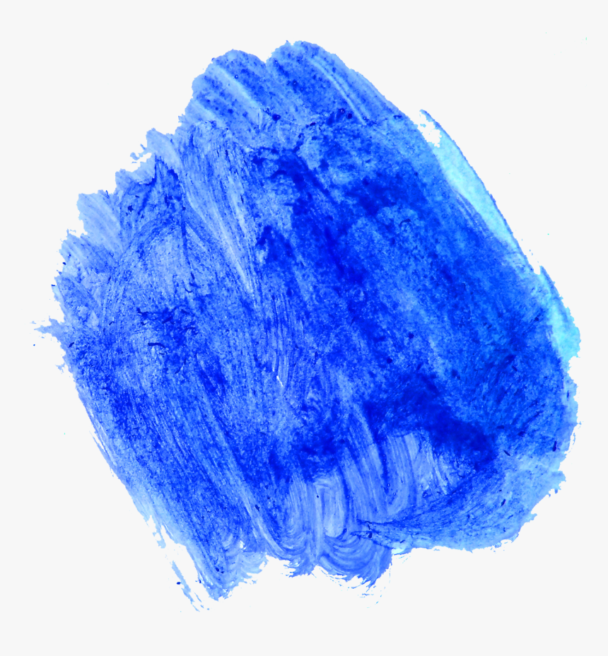 Transparent Blue Paint Stroke Png - Transparent Background Watercolor Clipart, Png Download, Free Download