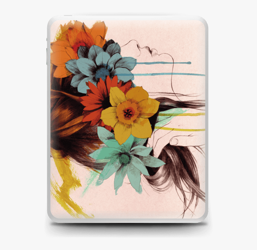 Corona De Flores Vinilo Ipad - Portable Network Graphics, HD Png Download, Free Download