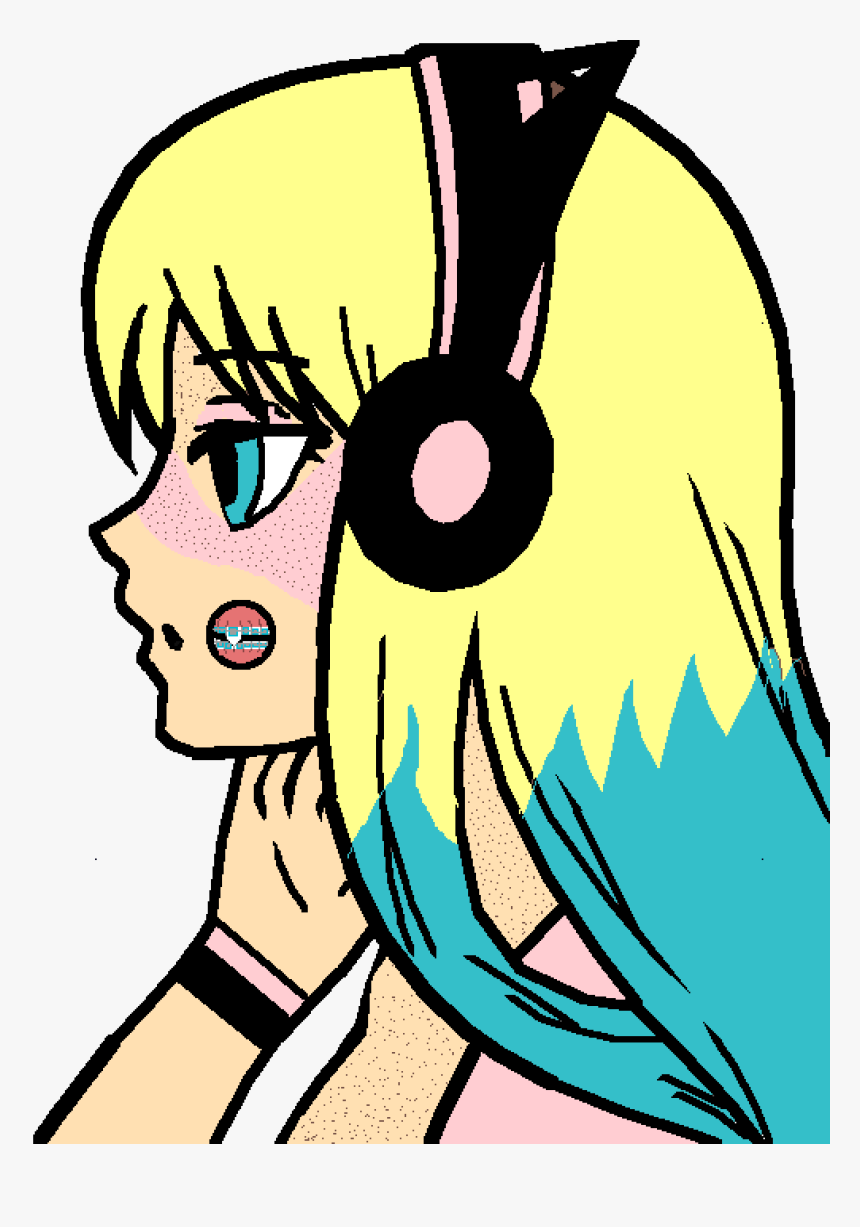 Transparent Twenty One Pilots Clipart - Anime Girl Not Colored, HD Png Download, Free Download