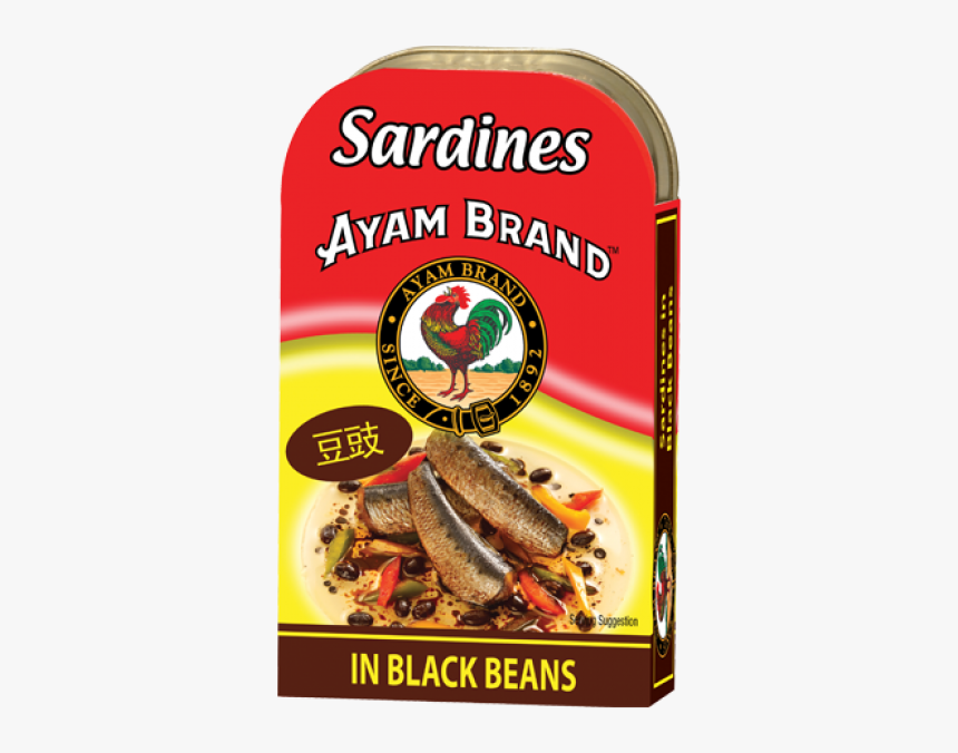 Ayam Brand Sardines In Black Beans 120g - Ayam Sardines In Olive Oil, HD Png Download, Free Download