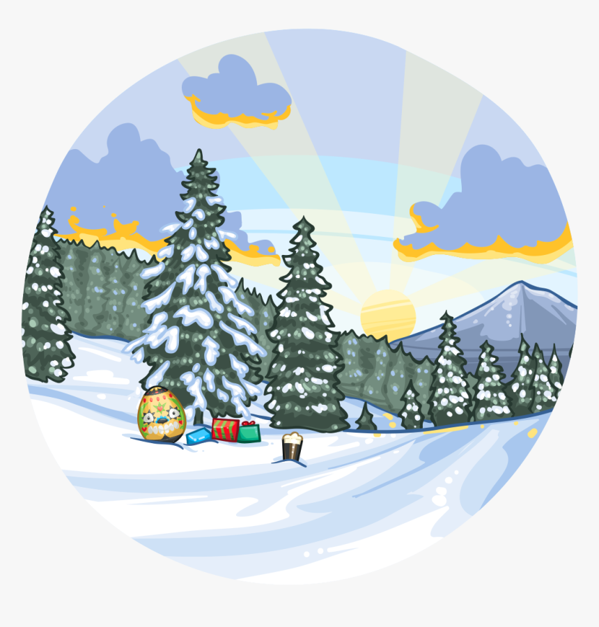 Merry Christmas Scene - Illustration, HD Png Download, Free Download