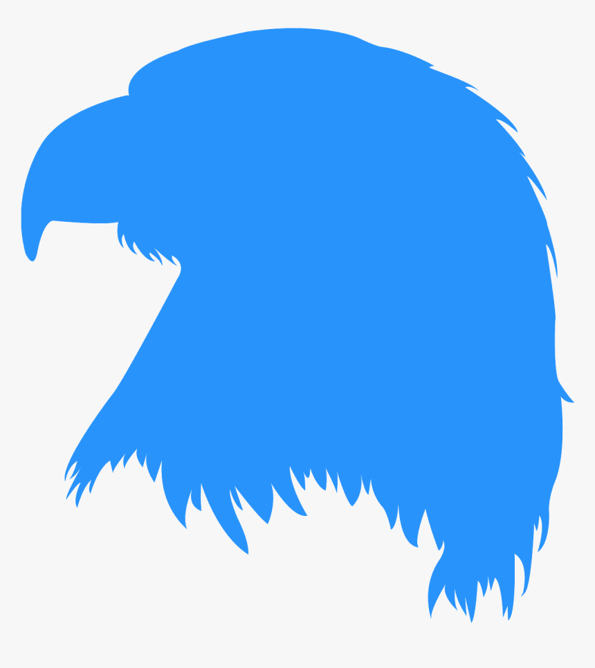 Eagle Head Silhouette Blue, HD Png Download, Free Download