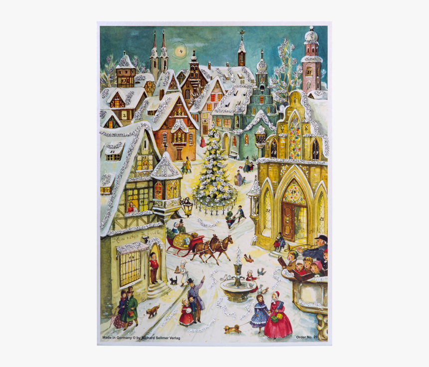 Advent Calendar "winter Scene - Winter Advent Calendar, HD Png Download, Free Download