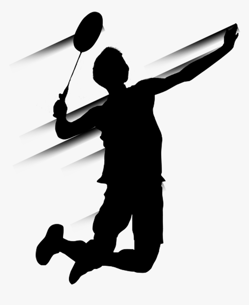 Transparent Badminton Png - Badminton Smash Silhouette, Png Download, Free Download