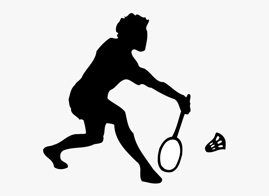 Badminton Shuttlecock Sport Clip Art - Silhouette Badminton Clip Art, HD Png Download, Free Download