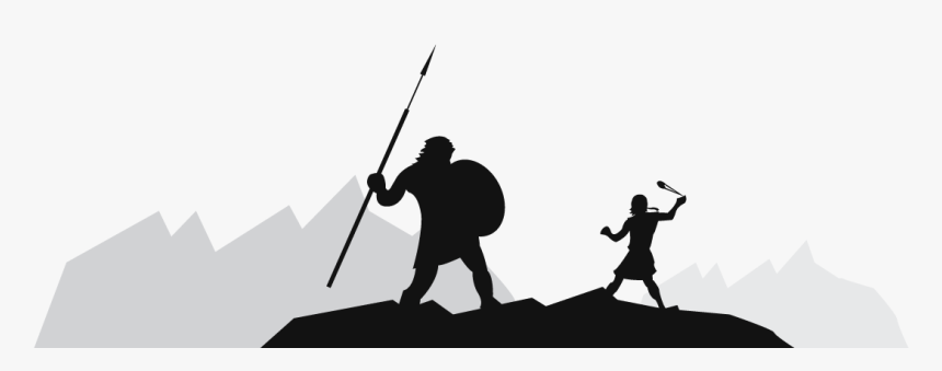David And Goliath Png Black And White - David And Goliath Logo, Transparent Png, Free Download