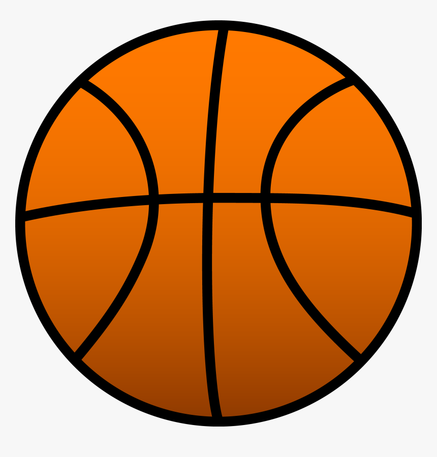 Simple Orange Sports Basketball - Clipart Of A Basketball, HD Png Download, Free Download