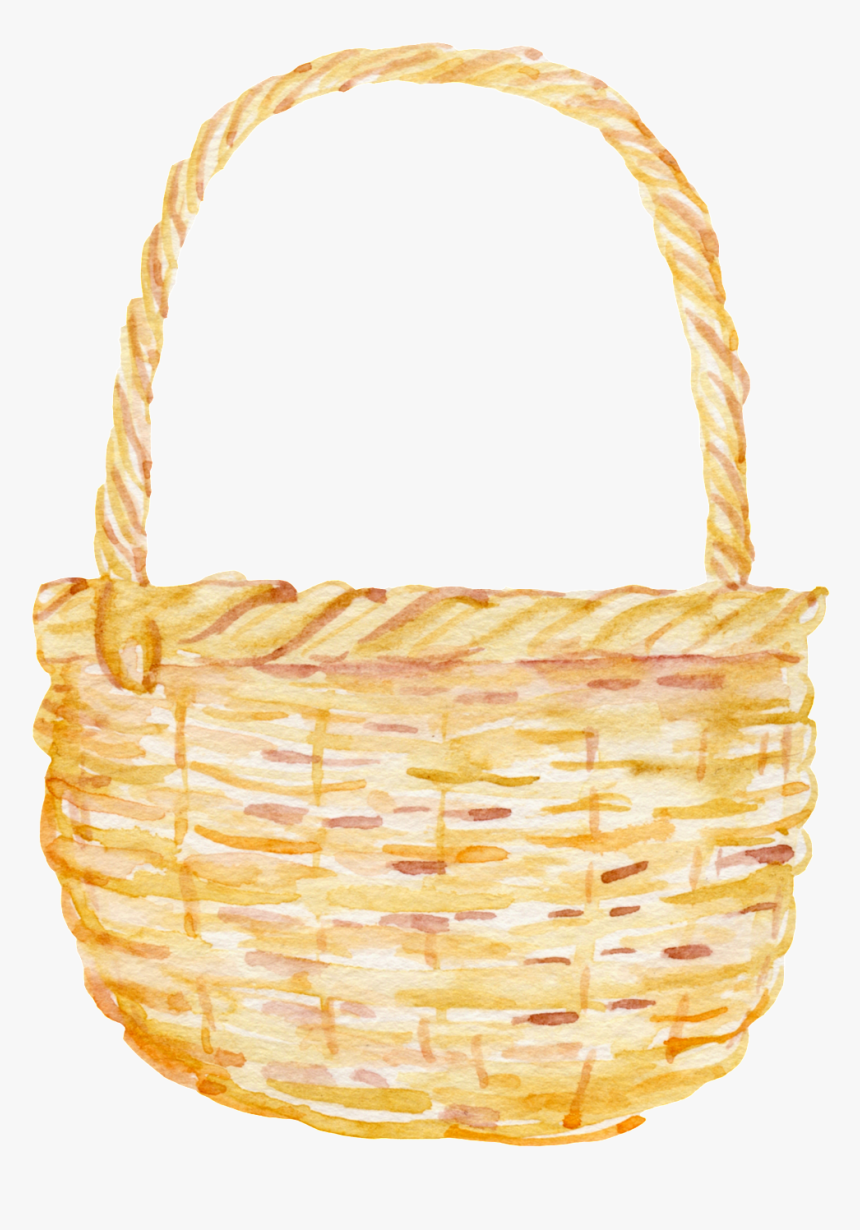 Prepare Bamboo Basket Cartoon Transparent - Cartoon Basket Transparent Background, HD Png Download, Free Download