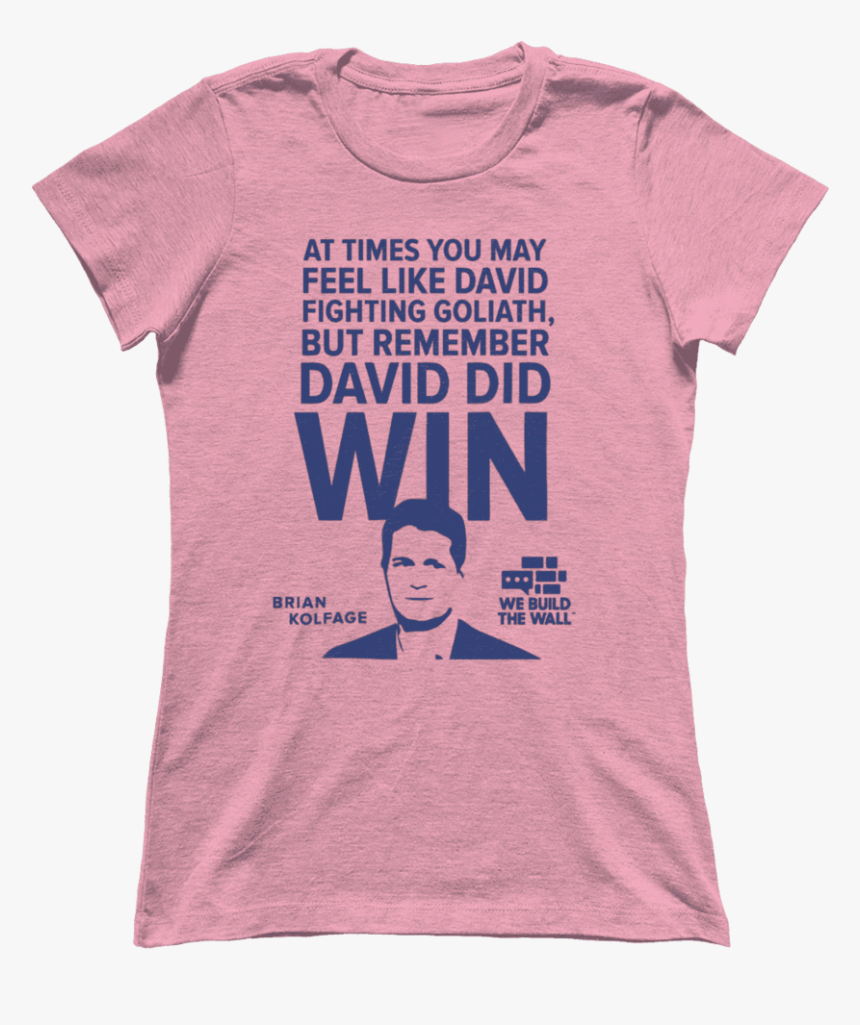 David And Goliath Women"s Shirt - Girl, HD Png Download, Free Download