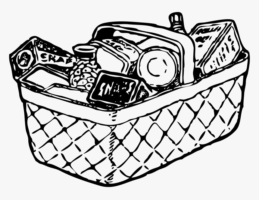 black and white toy basket