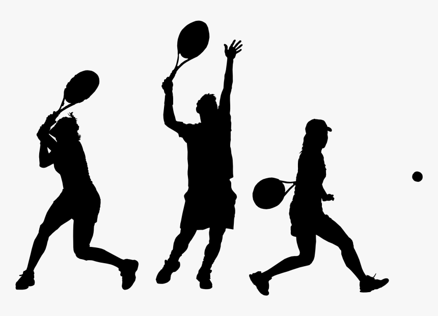 Tennis Ball At Getdrawings - Silhouette Tennis Player Png, Transparent Png, Free Download