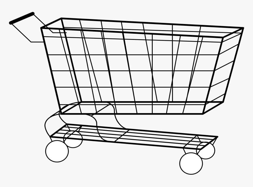 Shopping Cart - Shopping Cart Outline Png, Transparent Png, Free Download