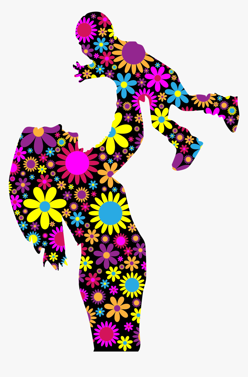 Floral Mother And Son Silhouette 2 Clip Arts Peace Signs Transparent Background Hd Png Download Kindpng - peace sign purple shirt roblox