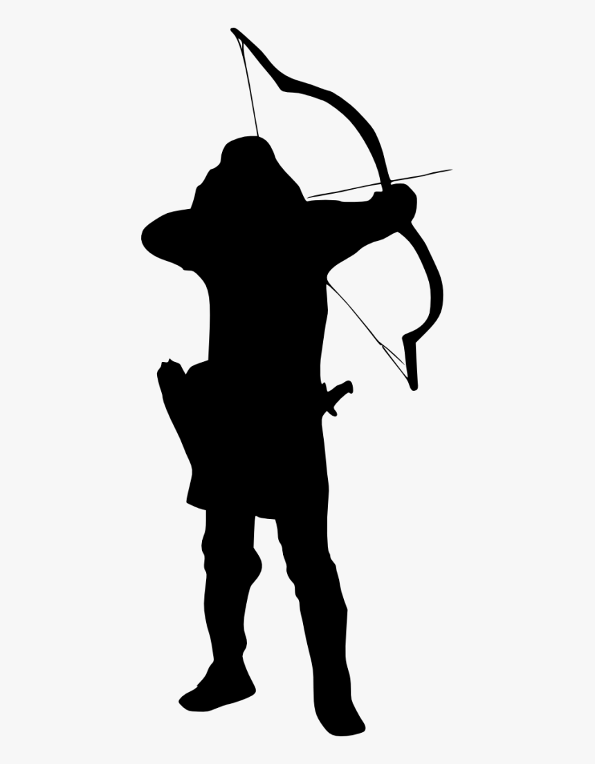 7 Archer Silhouette - Archery Silhouette Clipart Png, Transparent Png, Free Download