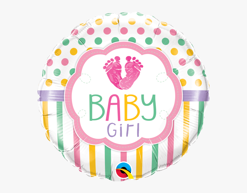 Round Shape Baby Girl Foil Balloon Clipart, HD Png Download, Free Download