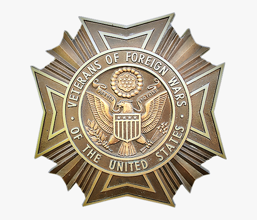 Carved Wall Plaque Of The Badge Of The Veterans Of - Emblem Veterans Of Foreign Wars, HD Png Download, Free Download