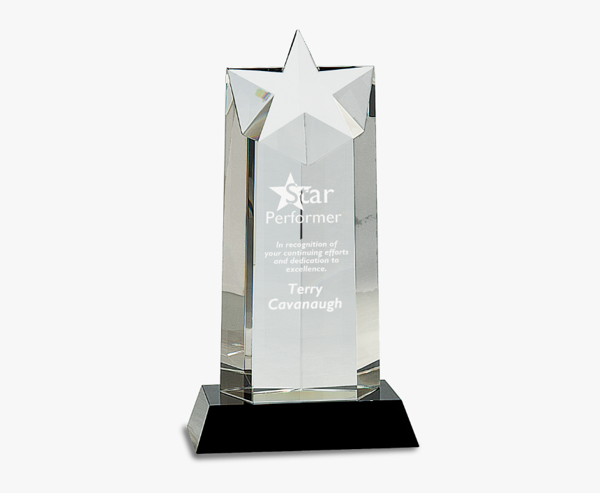 Star Column Trophy - Trophy Crystal, HD Png Download, Free Download