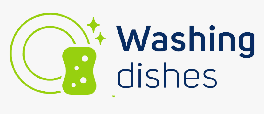 Dish Clipart Washed Dish - Wash Dishes Logo, HD Png Download, Free Download