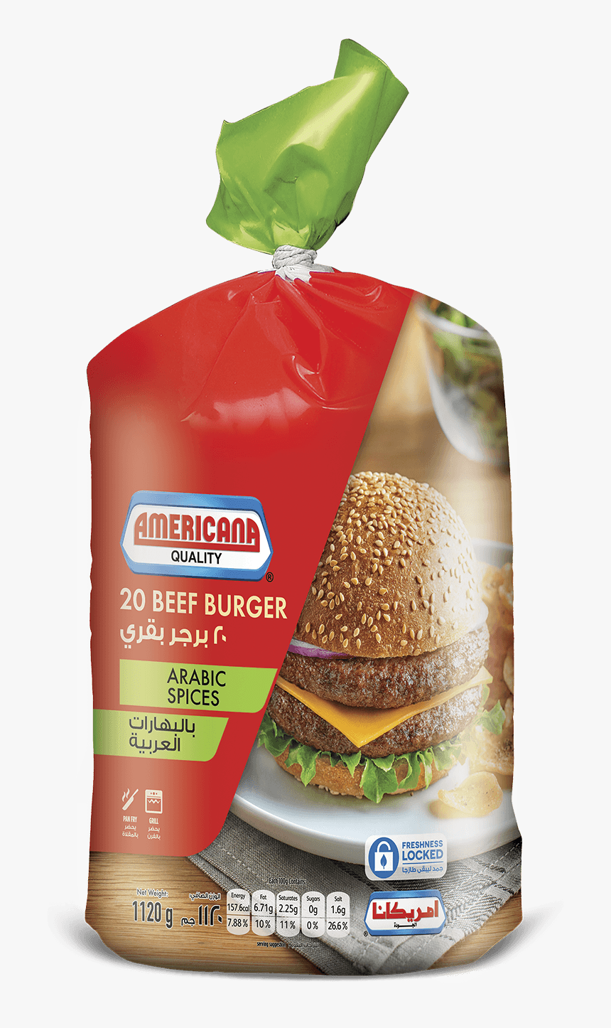 Americana Jumbo Beef Burger, HD Png Download, Free Download