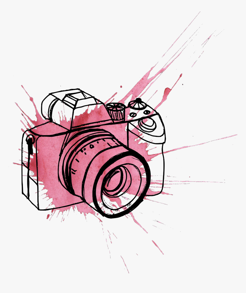 #ftestickers #camera #watercolor #stain #splash #paint - Camera Clipart Transparent Background, HD Png Download, Free Download