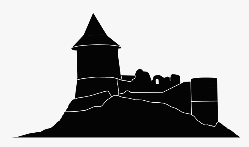 Medieval Castle Silhouette Png, Transparent Png, Free Download