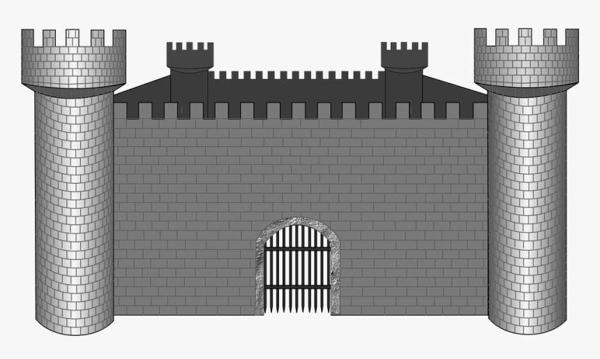 Castle, Animal, Medieval, Castle Gate, Wall, Towers - Medieval Castle Transparent Background, HD Png Download, Free Download