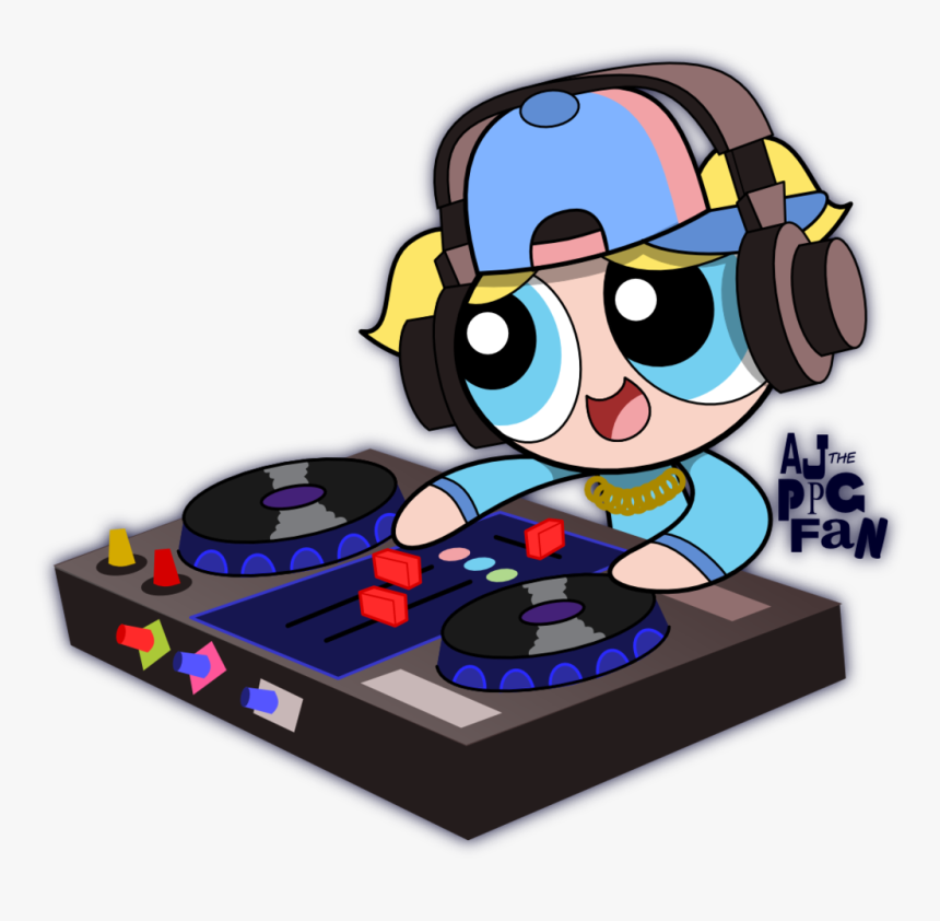 Powerpuff Girls Dj , Png Download - Powerpuff Girls Bubbles Dj, Transparent Png, Free Download