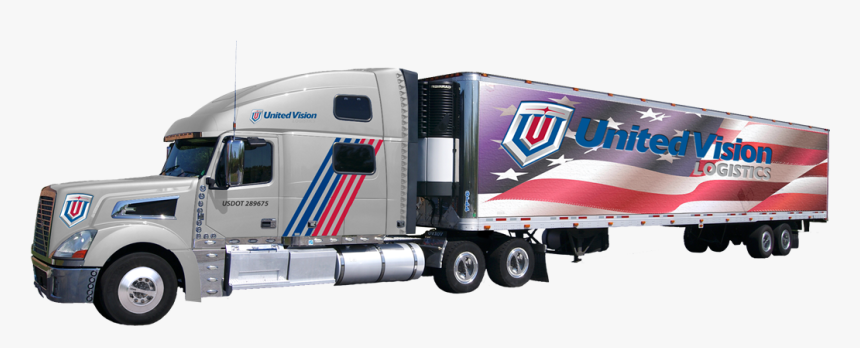 Uvl Truck Mock-up Lateral View Silver - United Vision Logistics, HD Png Download, Free Download