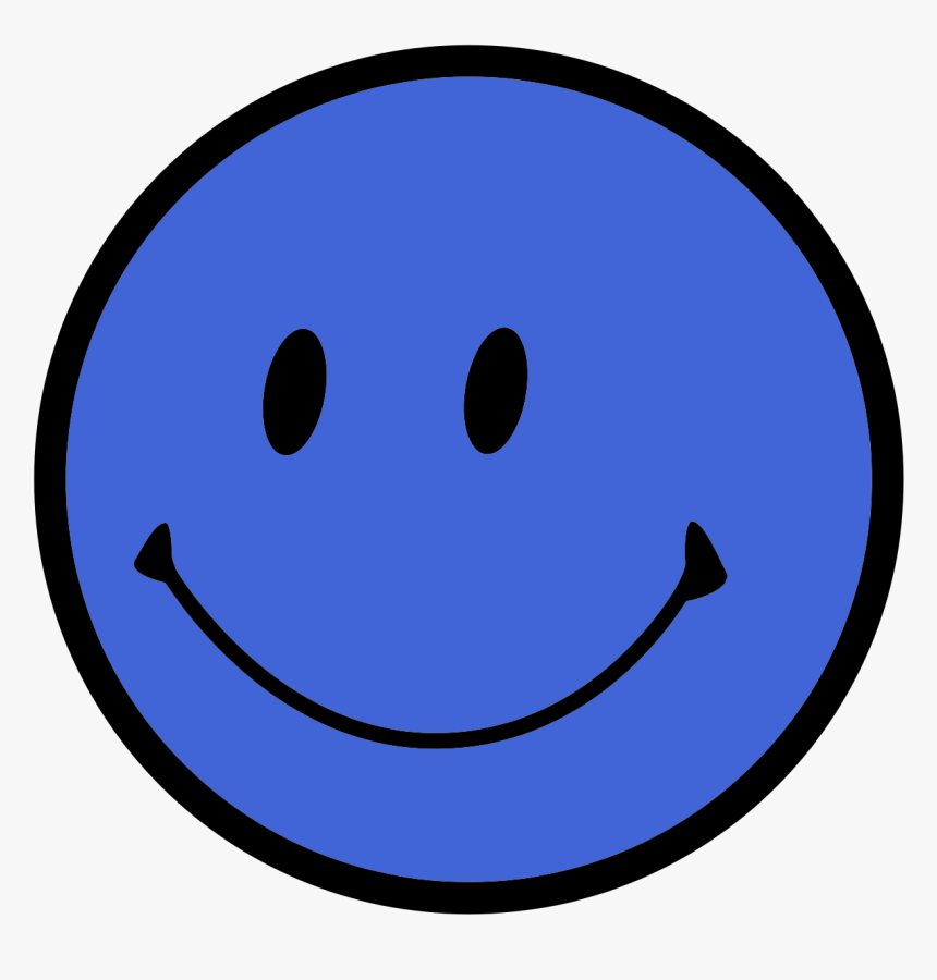 Blue Smiley Face Thank You Page Transparent Background Emoji Happy Face Clipart Hd Png Download Kindpng