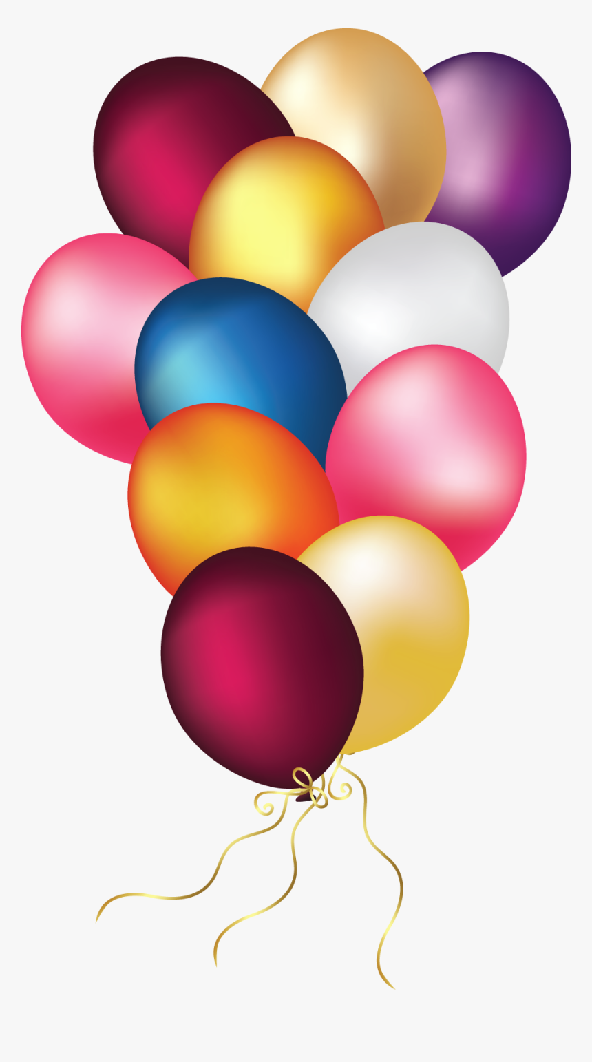 Surprise Clipart Birthday Ballon - Transparent Free Balloons Background, HD Png Download, Free Download