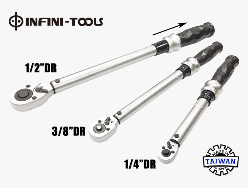 Professional Click Torque Wrench, 1/4",3/8",1/2",3/4 - Wrench, HD Png Download, Free Download