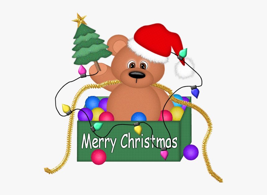 Merry Christmas Bear Clipart, HD Png Download, Free Download