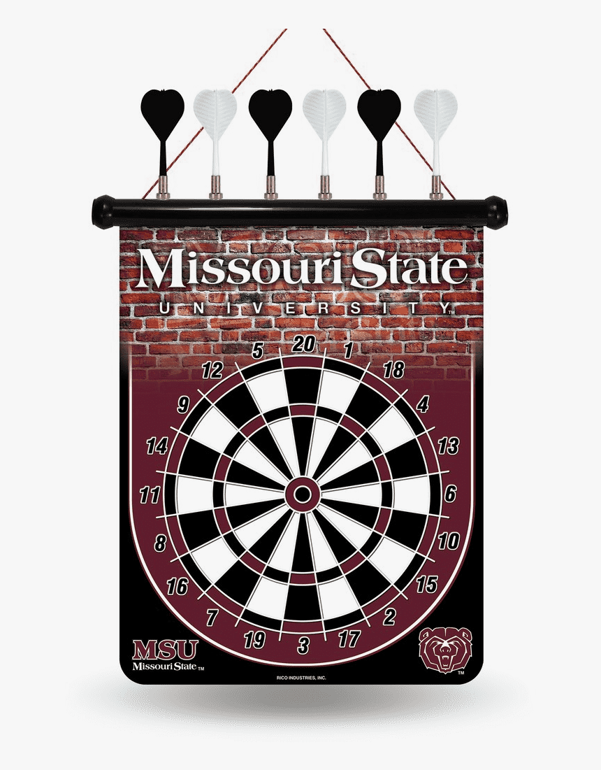 Rico Ncaa Missouri State Bears Magnetic Dart Board - Kc Chiefs Dartboard, HD Png Download, Free Download