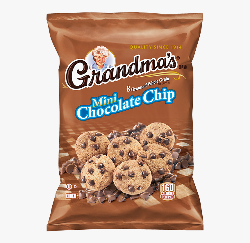 Grandma"s® Whole Grain Rich Mini Chocolate Chip Cookies - Grandma's Mini Chocolate Chip Cookies, HD Png Download, Free Download