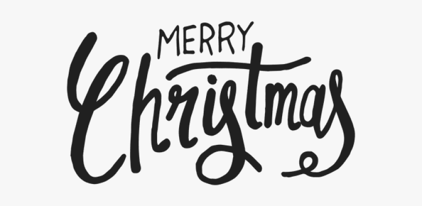 Merry Christmas Text Png Transparent Images - Calligraphy, Png Download, Free Download