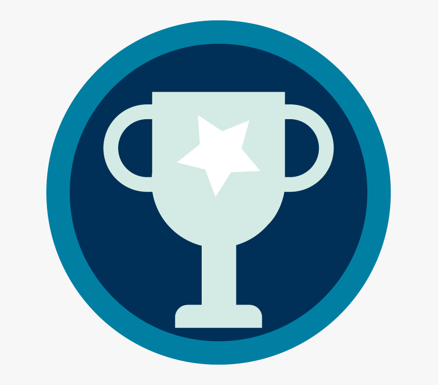 Blue Trophy Cup - Emblem, HD Png Download, Free Download