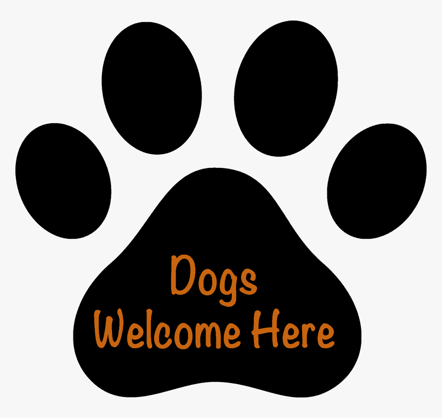 Dog Paw Prints Png - Dogs Are Welcome Here, Transparent Png, Free Download