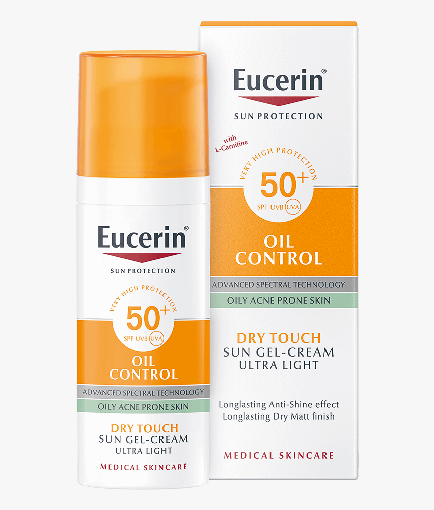 Eucerin Facial Sunscreen For Oily, Acne-prone Skin - Eucerin, HD Png Download, Free Download