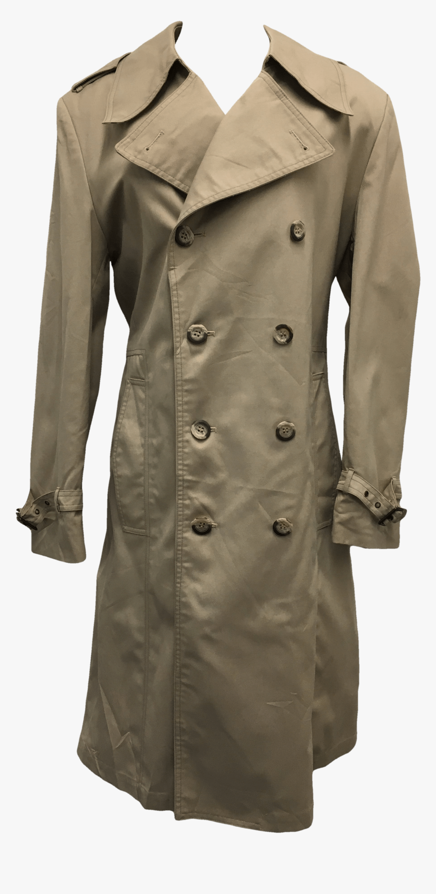 Beige Trench Coat By London Fog - Overcoat, HD Png Download, Free Download