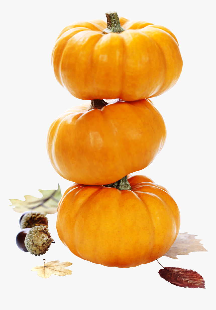 Pumpkin Png - Three Pumpkins Stacked, Transparent Png, Free Download