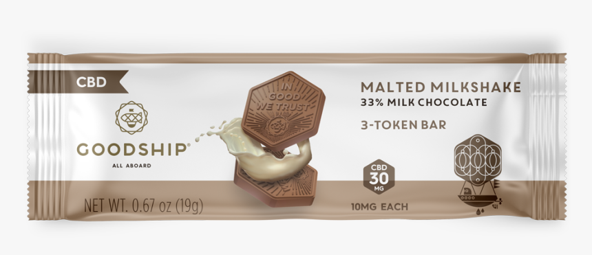 Cbd Malted Milkshake Chocolate Tokens, HD Png Download, Free Download