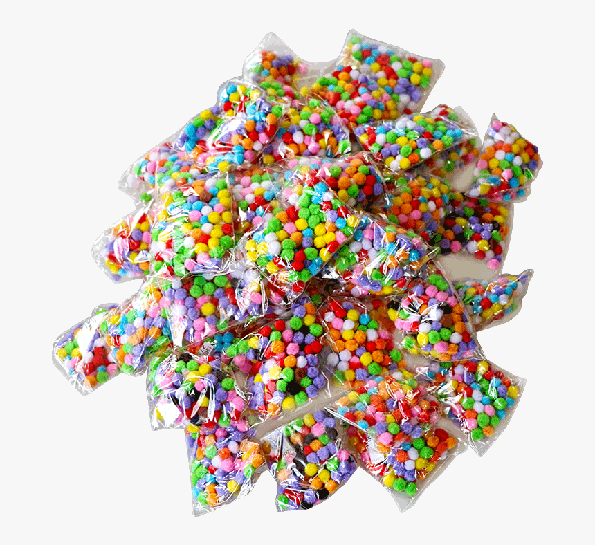 Assorted 8mm Mixed Color Soft Fluffy Pom Poms-800x800 - Art, HD Png Download, Free Download