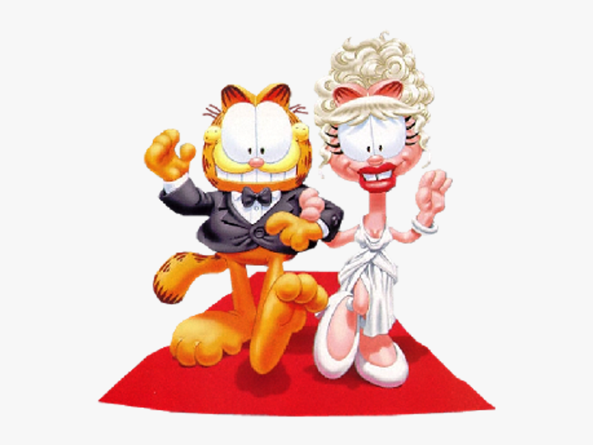 Garfield With Beautiful Girl - Jon Arbuckle Fanart, HD Png Download, Free Download