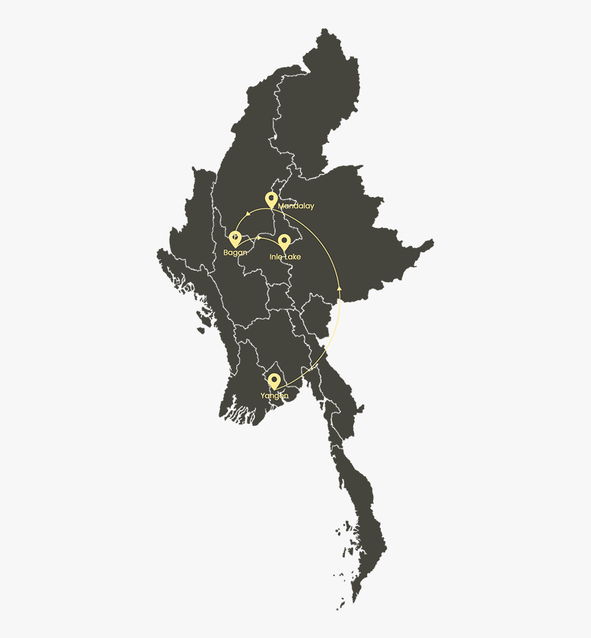 Exotic - Myanmar Map Vector, HD Png Download, Free Download