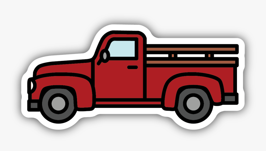 Old Pickup Sticker - Ford F-series, HD Png Download, Free Download