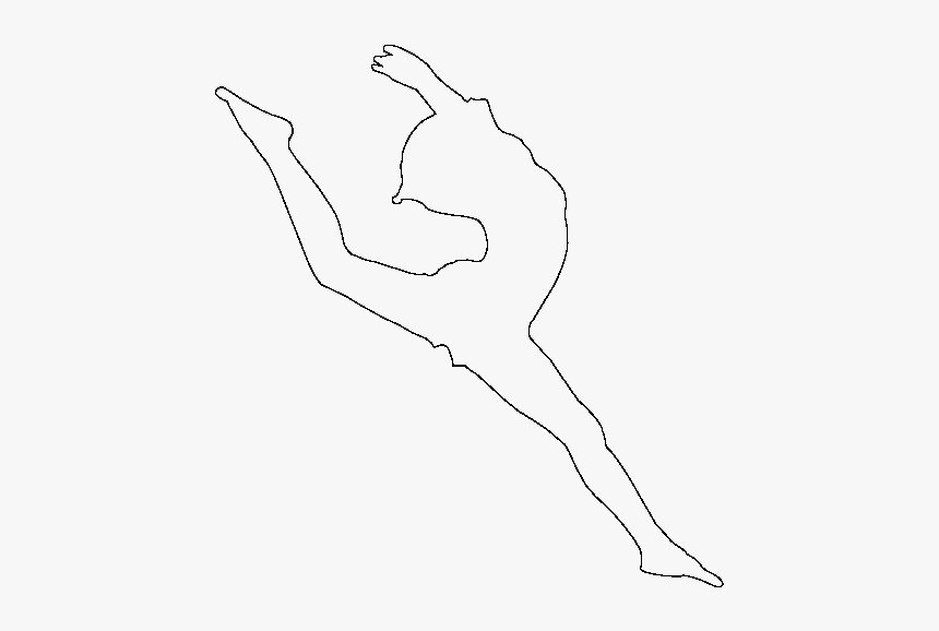 Dancer Outline - Sketch, HD Png Download, Free Download