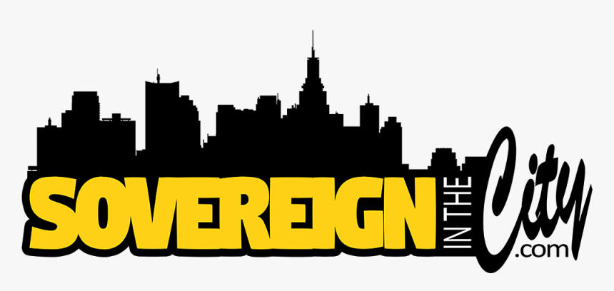 Sovereign In The City - City Skyline Silhouette Png, Transparent Png, Free Download